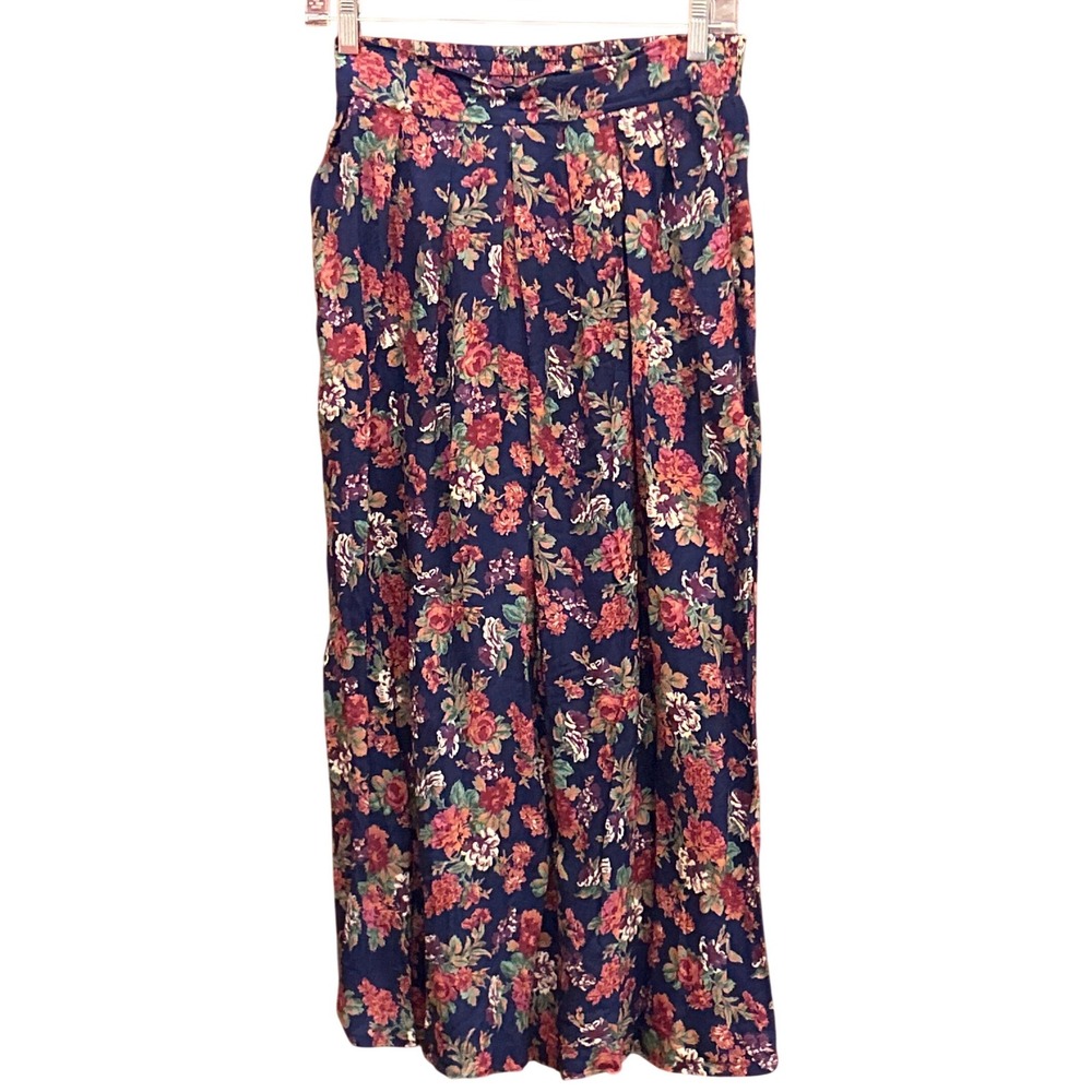 90s Lee Winter Floral Wide Leg Pants Cottagecore Whimsigoth